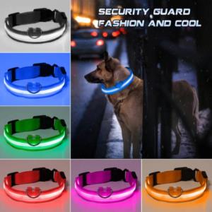 SafeGlow™ LED-Halsband – Laat je hond schitteren, dag & nacht