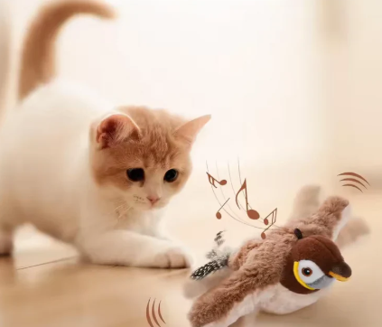 FlappyFriend™ - Interactief kattenspeelgoed met levensechte vogelbewegingen