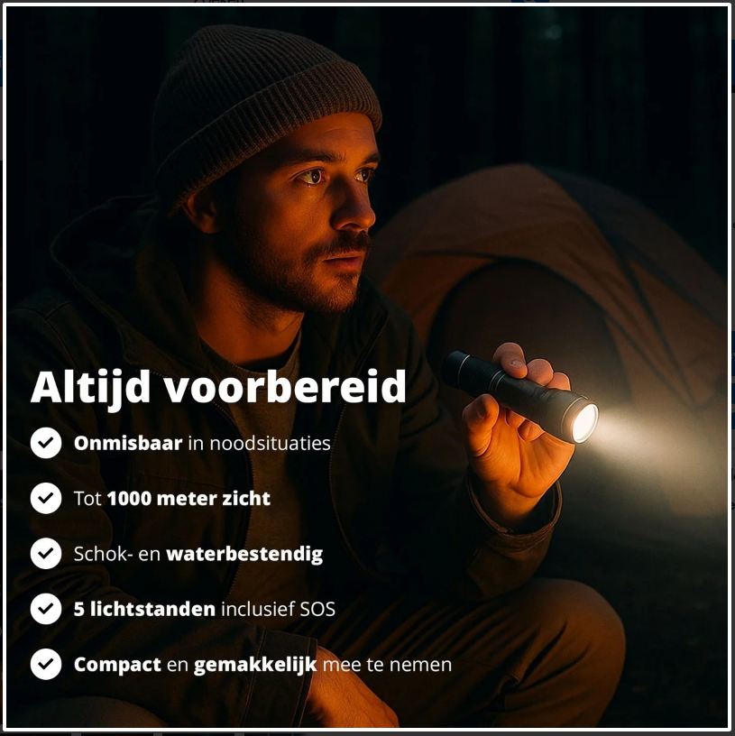 FlashUltra T6™ ZoomLight – Extreme Lichtsterkte voor Elke Situatie