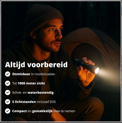 FlashUltra T6™ ZoomLight – Extreme Lichtsterkte voor Elke Situatie