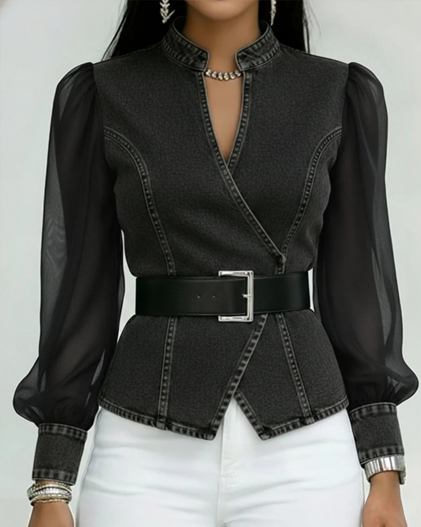 Eleganza Denim™ Blouse