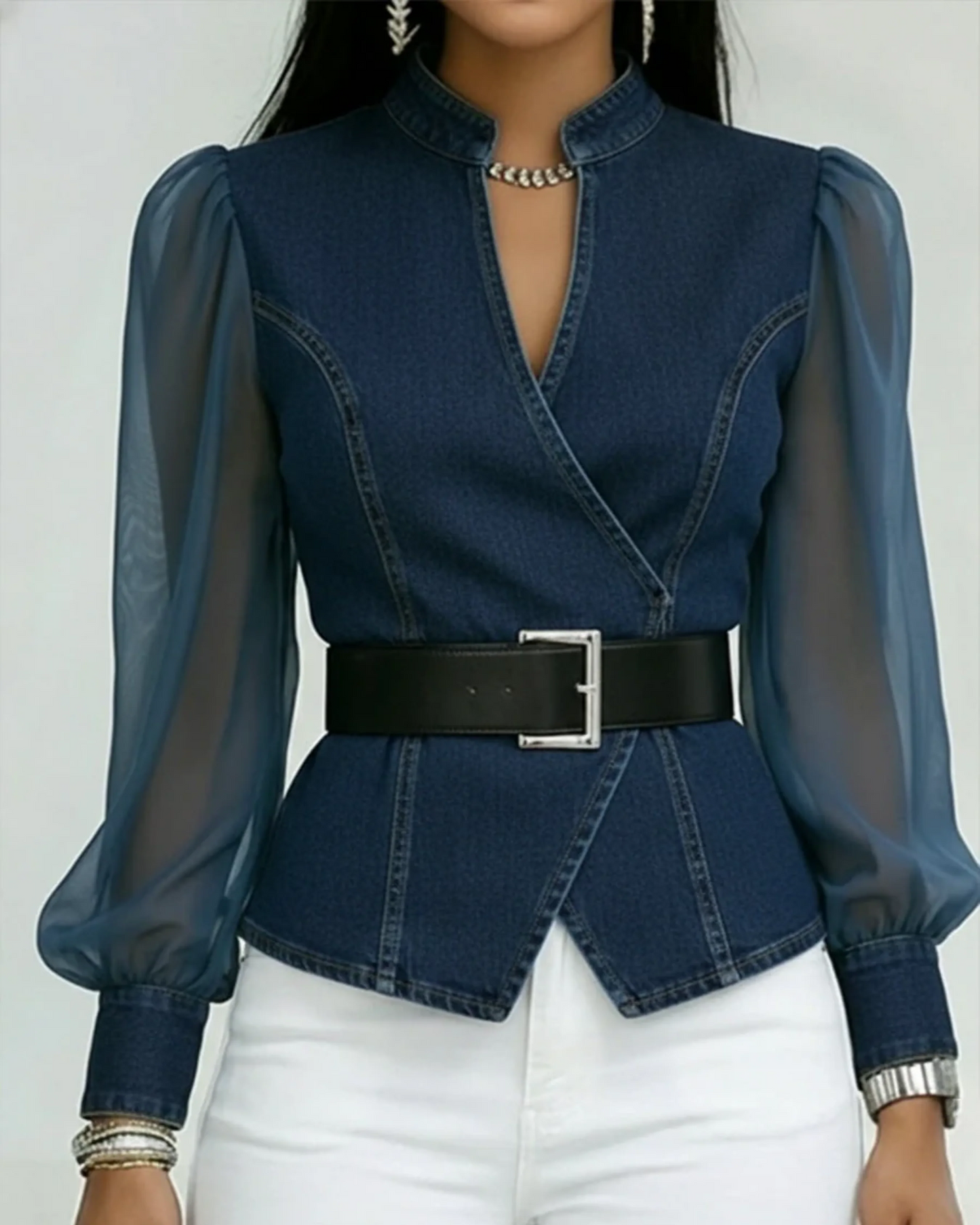 Eleganza Denim™ Blouse