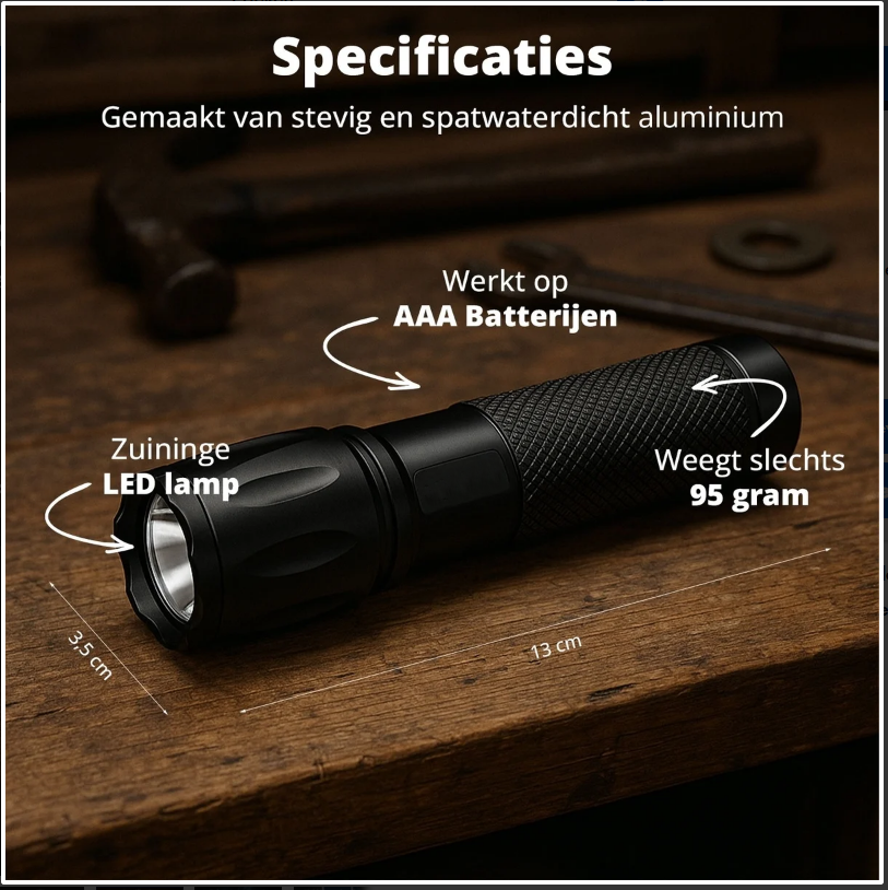 FlashUltra T6™ ZoomLight – Extreme Lichtsterkte voor Elke Situatie