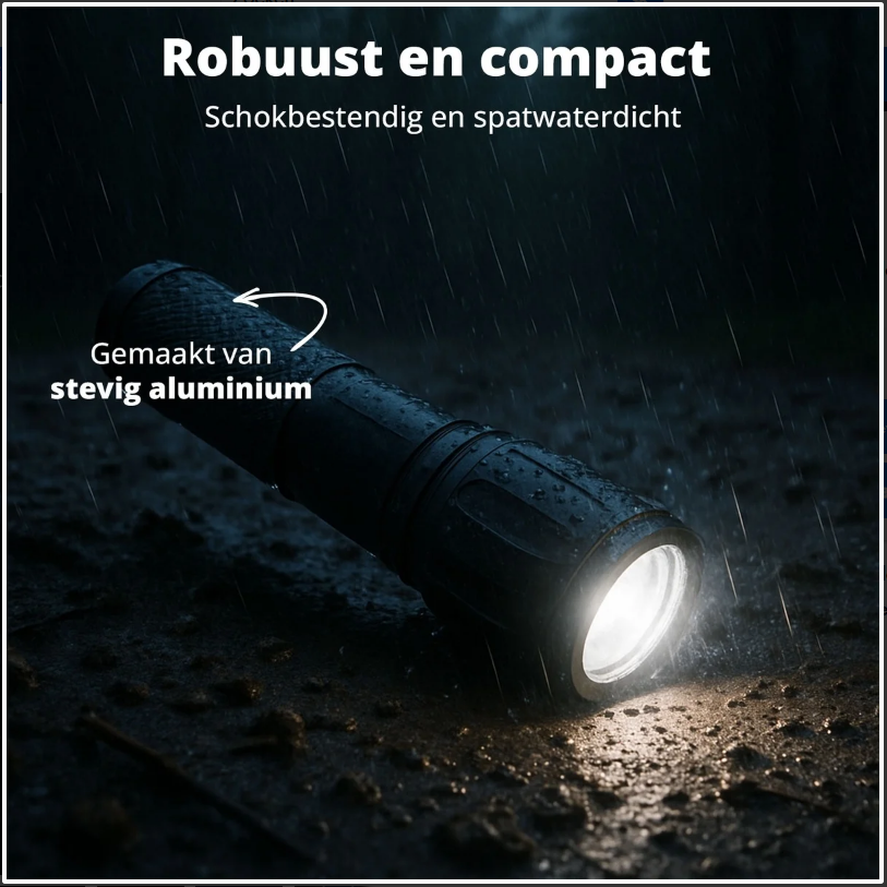FlashUltra T6™ ZoomLight – Extreme Lichtsterkte voor Elke Situatie