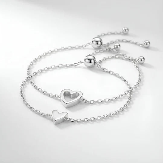 HeartBond™ Duo Bracelet – Twee Harten, Eén Band – Draag Elkaar Altijd Bij Je