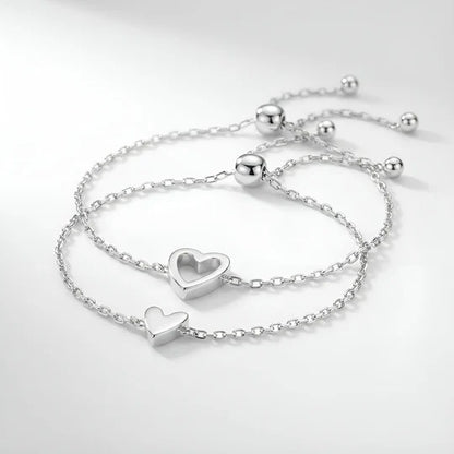 HeartBond™ Duo Bracelet – Twee Harten, Eén Band – Draag Elkaar Altijd Bij Je